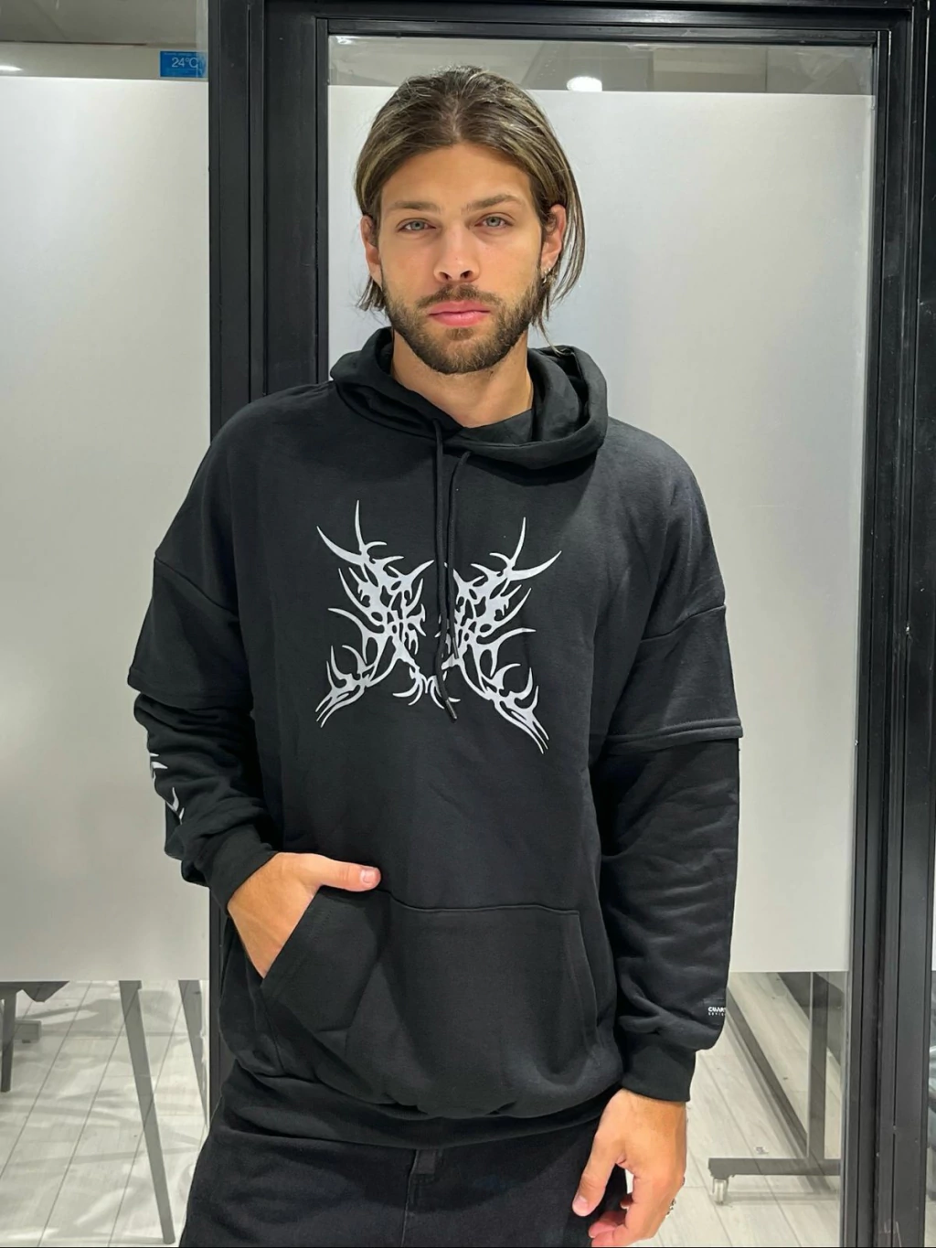 Hoodie TRIVAL RUS - NEGRO