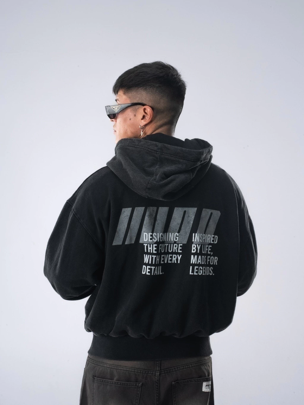 Hoodie LAZER - NEGRO