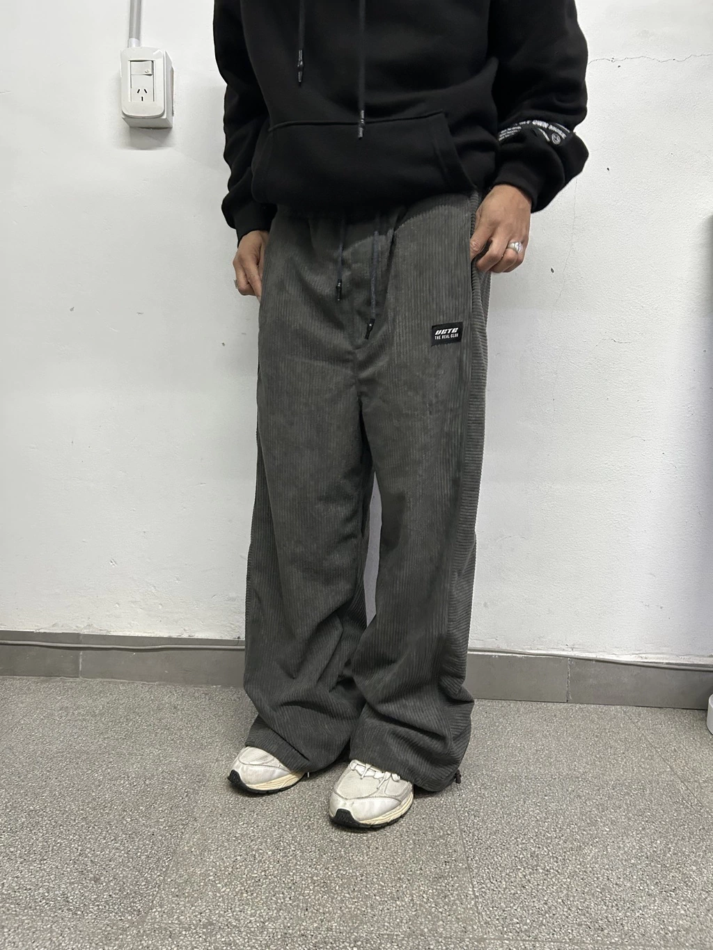 Baggy CORDEROY VARKON - GRIS
