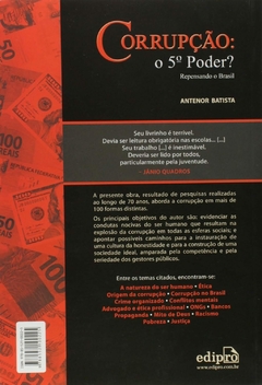 Corrupção: O 5º poder? - Repensando o Brasil - comprar online