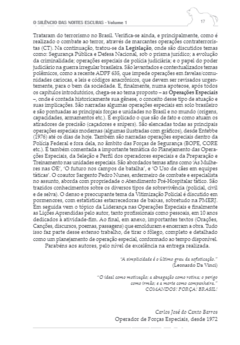Imagem do O Silêncio das Noites Escuras: Guerra, Terrorismo e Operações Especiais - Vol 1 - Fundamentos da Guerra