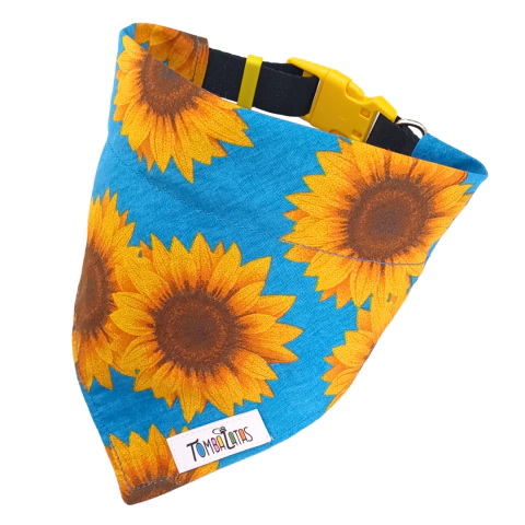 Coleira Bandana - Girassol