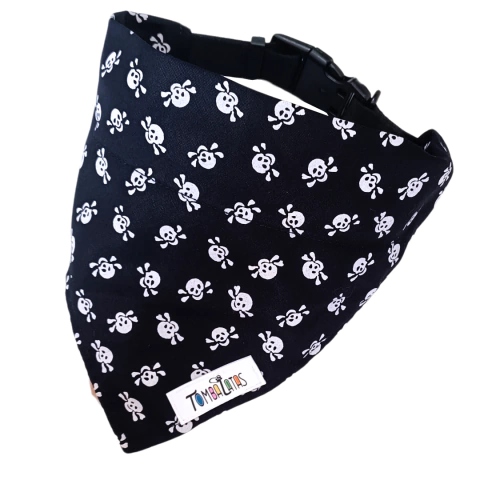 Coleira Bandana - Caveira