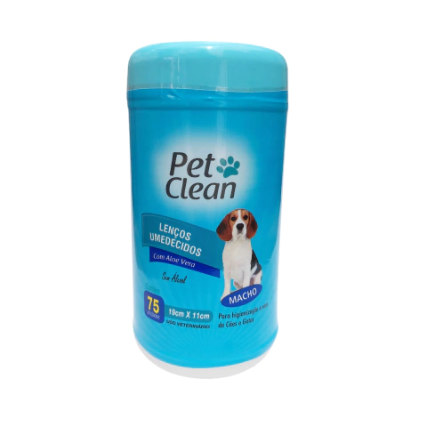 Lenços Umedecidos Pet Clean Macho