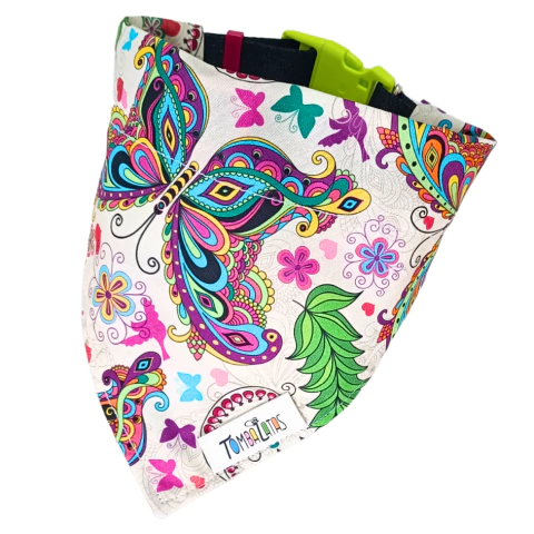 Coleira Bandana - Butterfly