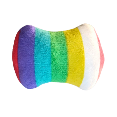 Mordedor Pelúcia Almofadinha Arco-íris