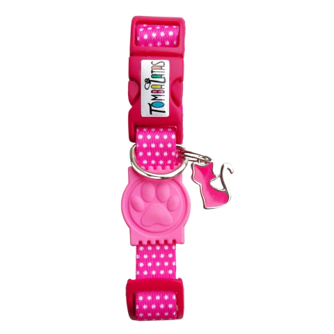 Coleira Gatos - Deep Pink