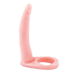 Anillo peneano para doble penetración y sexo anal color piel
