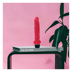 Dildo con vibración rojo 20x3,5 - Bangover Sex Shop en Cordoba juguetes sexuales
