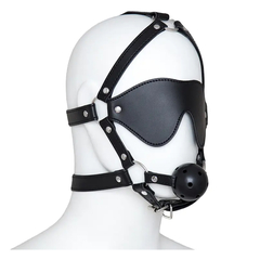 Máscara con mordaza 4,5cm y antifaz - comprar online