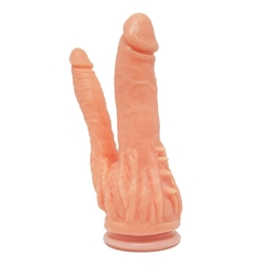 Dildo texturado doble penetración 17x3