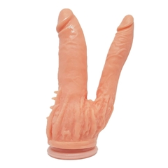 Dildo texturado doble penetración 17x3 - comprar online