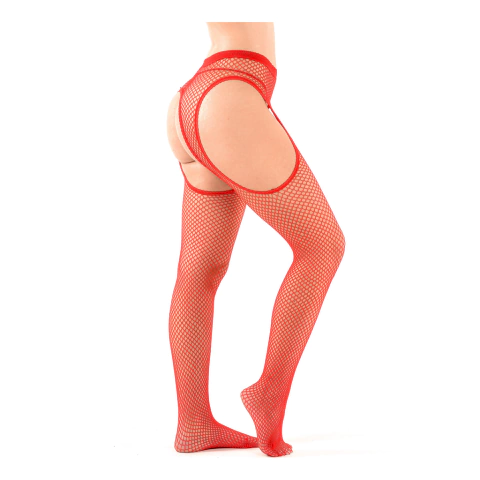 Medias de red portaligas rojas - comprar online