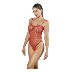 Body de red elastizado rojo