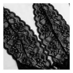 Body de puntilla negro elastizado en internet