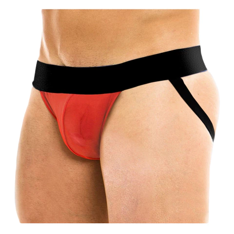 Suspensor rojo con transparencias - comprar online