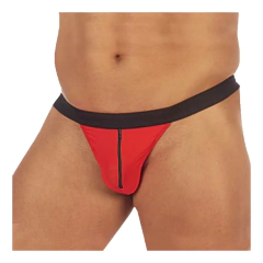 Zunga con cierre para hombre roja