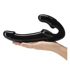 Strap On con doble dildo negro 16x3,5 en internet