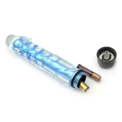 Vibrador funda texturada celeste 17x3,8 - Bangover Sex Shop en Cordoba juguetes sexuales