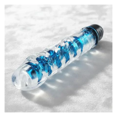 Imagen de Vibrador funda texturada celeste 17x3,8