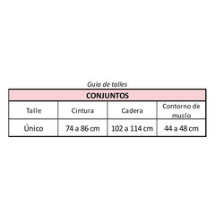 Imagen de Conjunto de puntilla doble tira negro