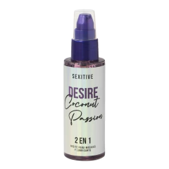 2 en 1 lubricante y aceite masajes Coco