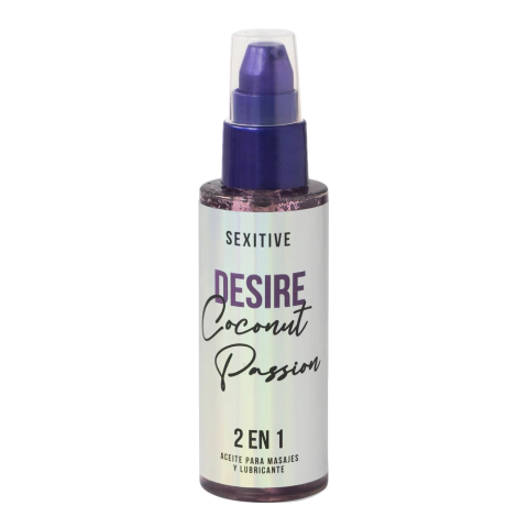 2 en 1 lubricante y aceite masajes Coco