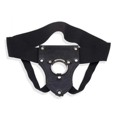 Arnés de cuero mediano 4 cm para cinturonga elastizado
