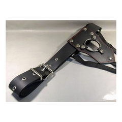 Arnés de cuero grande con cinturón 5cm - comprar online