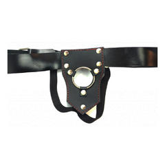 Arnés de cuero grande con cinturón 5cm