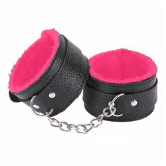 Esposas con peluche fucsia y cadena - comprar online