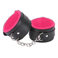 Esposas ajustables con peluche y cadena - Bangover Sex Shop en Cordoba juguetes sexuales