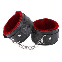 Esposas con peluche rojo y cadena - comprar online