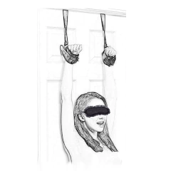 Imagen de Esposas para puerta de cuero regulables