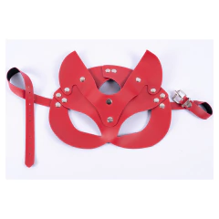 Mascara de gatita eco cuero roja en internet