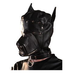 Mascara de perro con antifaz y cierre