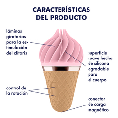 Estimulador de clítoris rotación Satisfyer helado recargable - Bangover Sex Shop en Cordoba juguetes sexuales