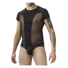 Remera con transparencias sexy al cuerpo