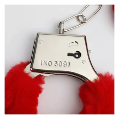 Esposas regulables con peluche y llaves en internet