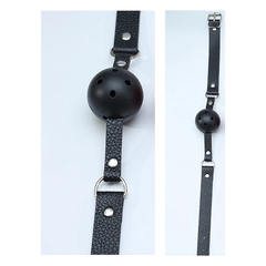 Mordaza con orificios negra bola 4,5cm - Bangover Sex Shop en Cordoba juguetes sexuales
