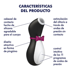 Succionador de clítoris Satisfyer Penguin Pro - Bangover Sex Shop en Cordoba juguetes sexuales