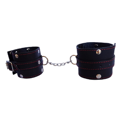 Esposas ajustables de cuero con cadena - comprar online