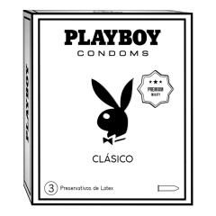 Caja x3 preservativos de látex Playboy - comprar online