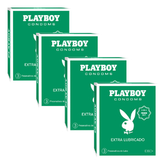 Preservativo extra lubricado Playboy x12