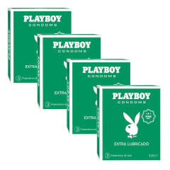 Preservativo extra lubricado Playboy x12 - comprar online