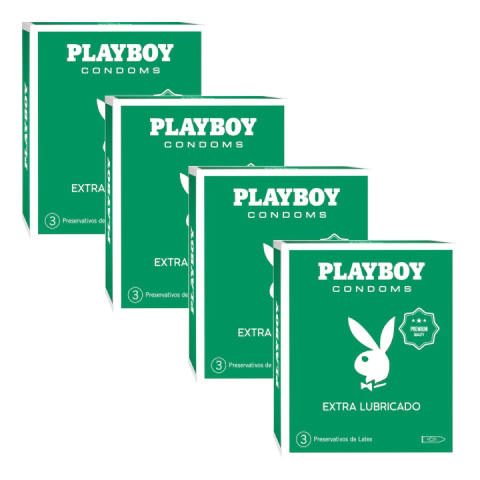 Preservativo extra lubricado Playboy x12 - comprar online