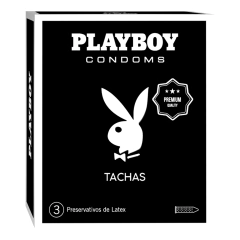 Caja x3 preservativos de látex Playboy - Bangover Sex Shop en Cordoba juguetes sexuales