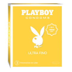 Imagen de Caja x3 preservativos de látex Playboy