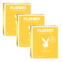 Preservativos ultra finos Playboy x9