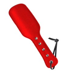 Palmeta roja y negra de ecocuero - comprar online